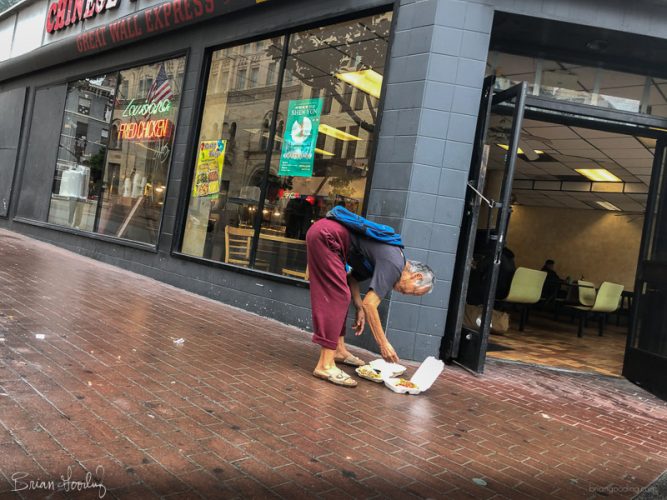 San Diego - food on ground