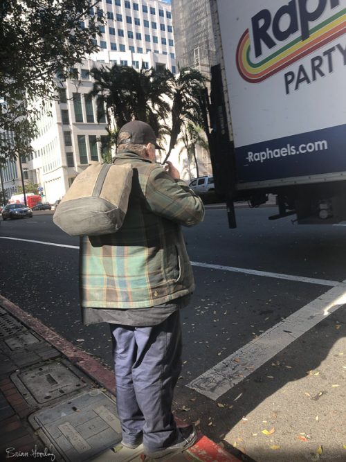 San Diego - homeless dig in trash