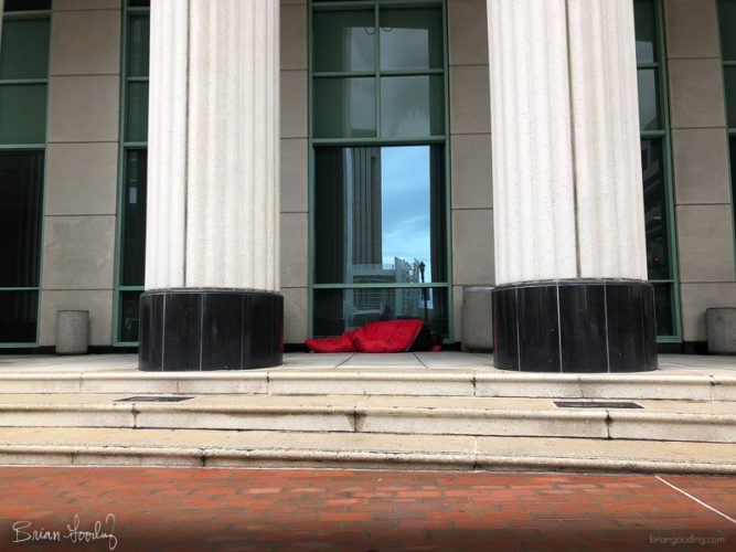 San Diego - homeless sleeping bag
